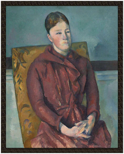 Naszywka Madame Cezanne w żółtym fotelu Paul Cezanne