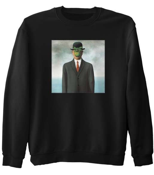 Bluza z naszywką Syn człowieczy René Magritte