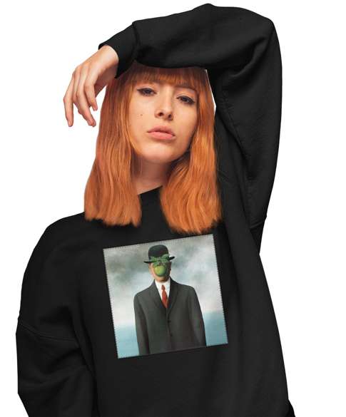 Bluza z naszywką Syn człowieczy René Magritte