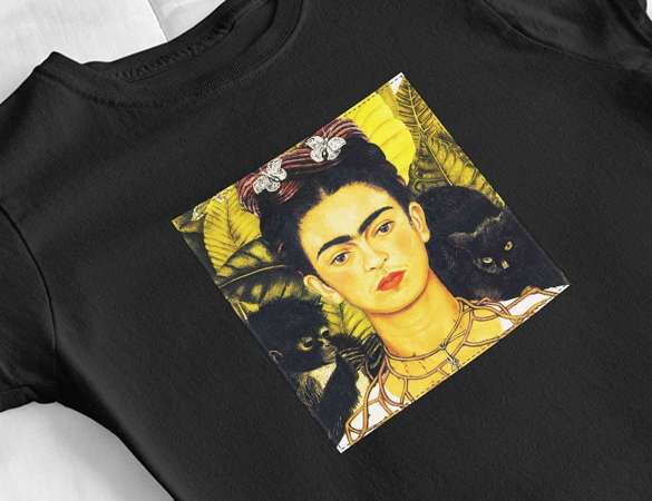 Bluzka damska z naszywką Frida Kahlo