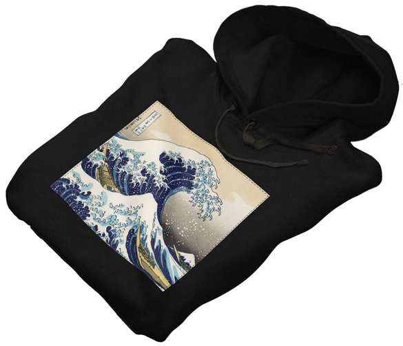 Bluza z naszywką Wielka fala w Kanagawie Hokusai Katsushika