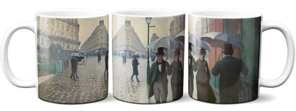 Kubek Paryż. Deszczowy dzień Gustave Caillebotte