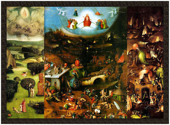 Naszywka Sąd Ostateczny Hieronim Bosch