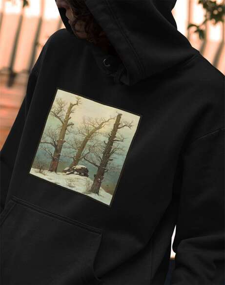 Bluza z naszywką Dolmen w śniegu Caspar David Friedrich