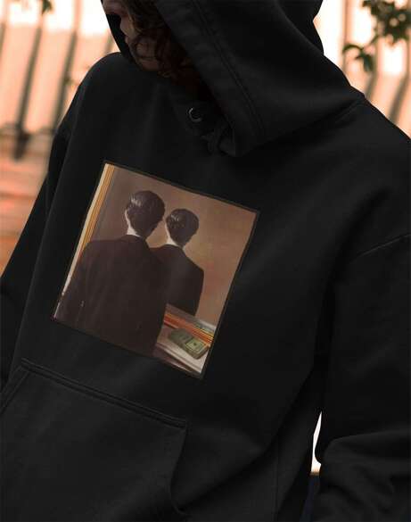 Bluza z naszywką Nie reprodukować René Magritte