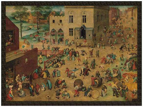 Naszywka Zabawy dziecięce Pieter Bruegel starszy