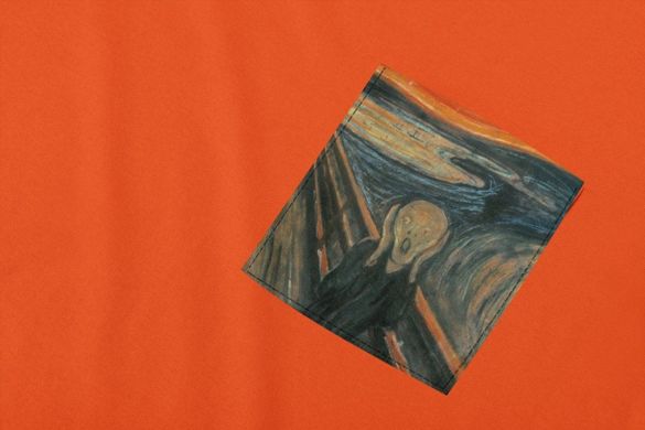 Koszulka z kieszonką Krzyk Edvard Munch
