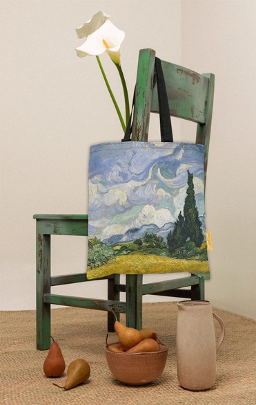 Torba na ramię Pole pszenicy z cyprysami Vincent Van Gogh