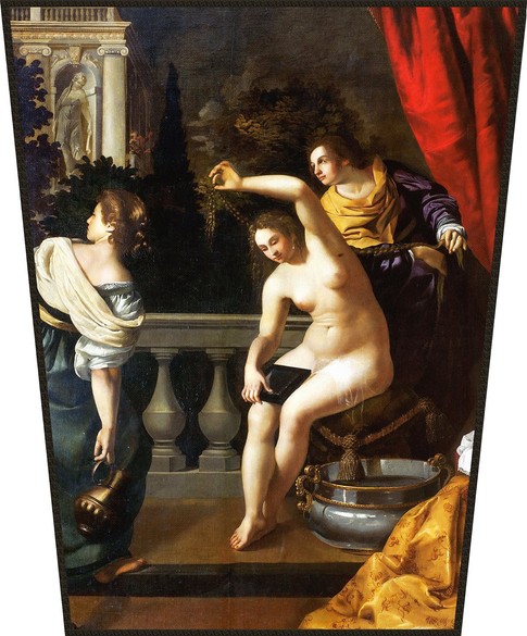 Ekran Batszeba w swojej kąpieli Artemisia Gentileschi