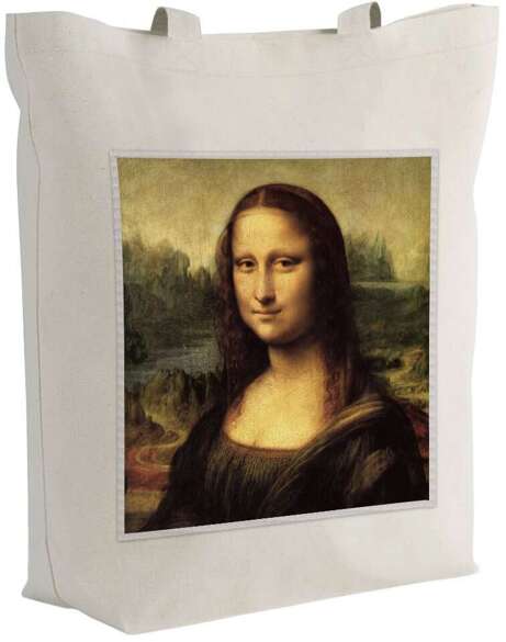 Torba z naszywką Mona Lisa Leonardo da Vinci