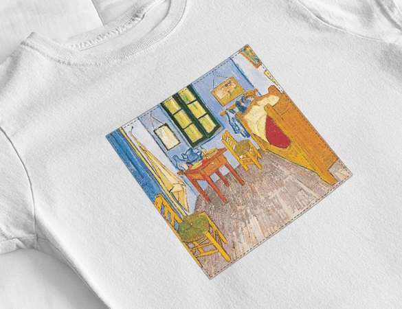 Bluzka damska z naszywką Bedroom Vincent van Gogh
