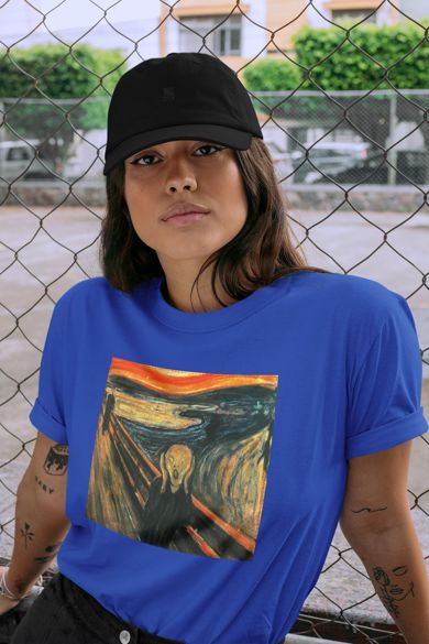 Koszulka z naszywką Krzyk Edvard Munch