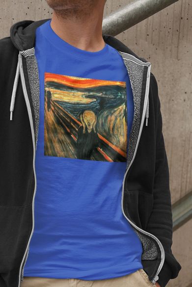 Koszulka z naszywką Krzyk Edvard Munch