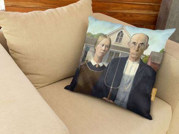 Poduszka American Gothic Grant Wood