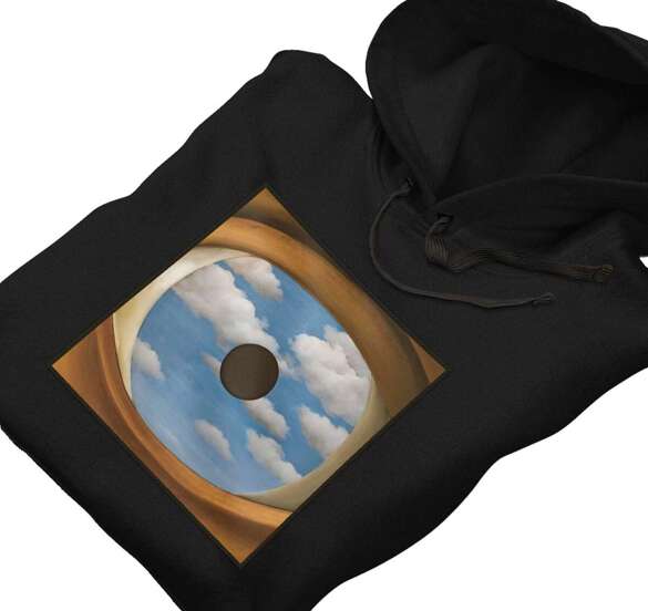 Bluza z naszywką Fałszywe lustro René Magritte