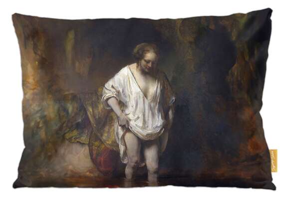 Poduszka Hendrickje kąpiąca się w rzece Rembrandt