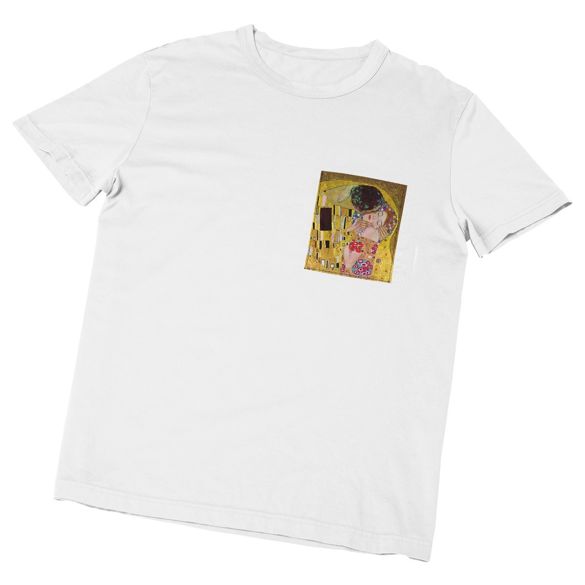 Koszulka z kieszonką Pocałunek Gustav Klimt