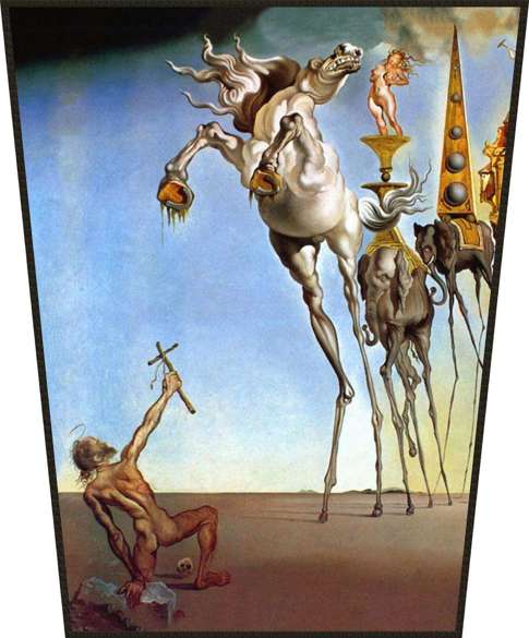 Ekran Kuszenie św. Antoniego Salvador Dali