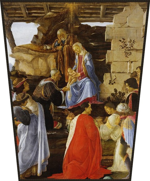 Ekran Pokłon Trzech Króli Sandro Botticelli
