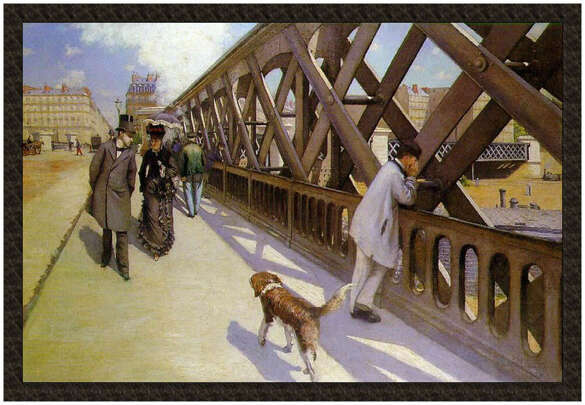 Naszywka Most Europy Gustave Caillebotte