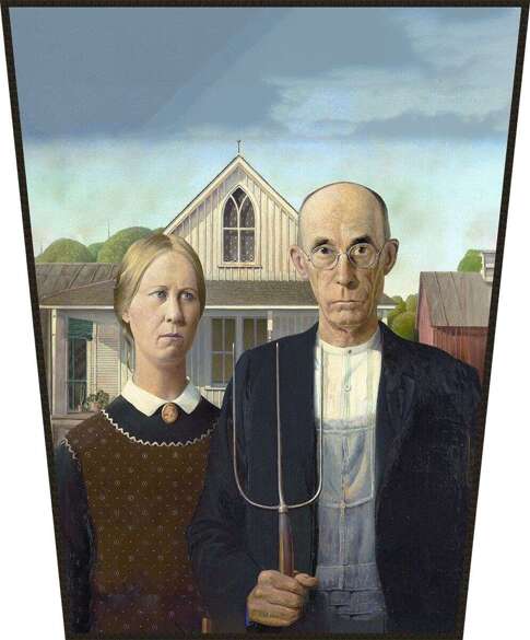 Ekran American Gothic Grant Wood