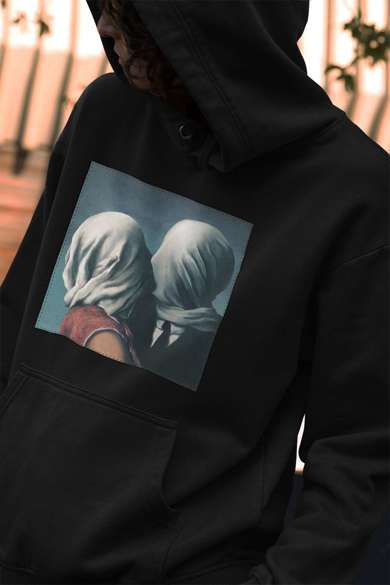 Bluza z naszywką Kochankowie René Magritte