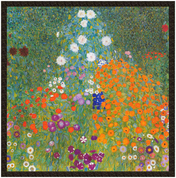 Naszywka Flower garden Gustav Klimt