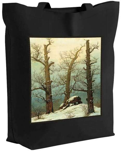 Torba z naszywką Dolmen w śniegu Caspar David Friedrich