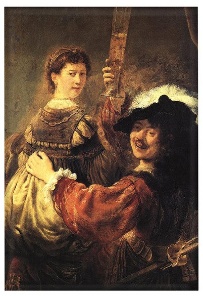 Magnes Autoportret z Saskią Rembrandt