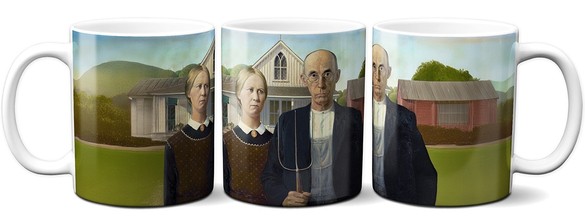 Kubek American Gothic Grant Wood