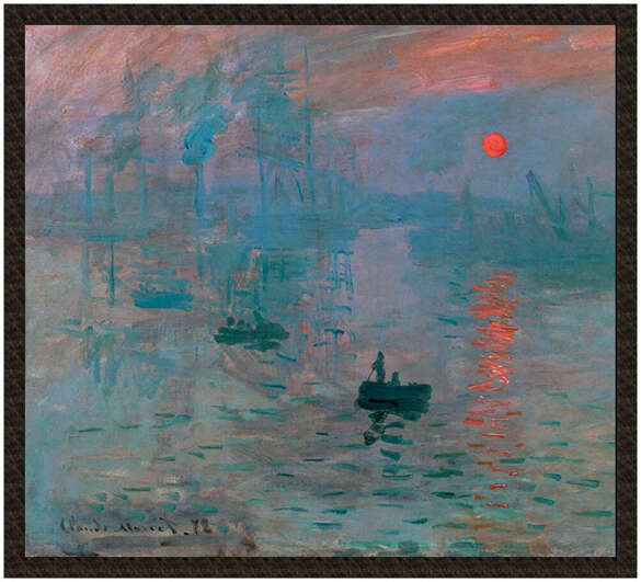 Naszywka Impresja, wschód słońca Claude Monet