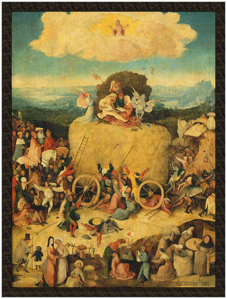 Naszywka Tryptyk woźnicy Hieronim Bosch