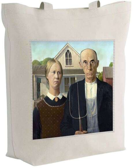 Torba z naszywką American Gothic Grant Wood