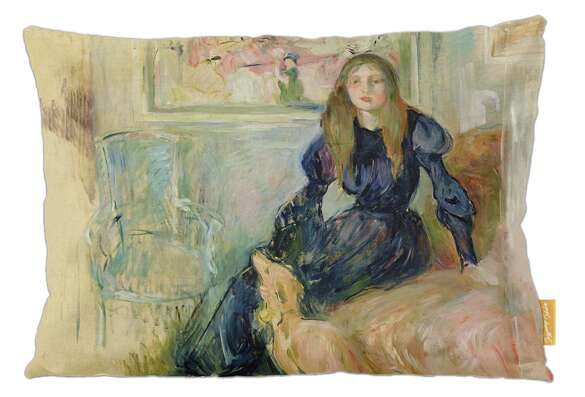 Poduszka Julie Manet i jej piesek Laërte Berthe Morisot