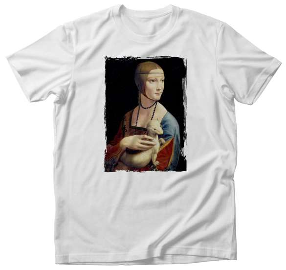 Koszulka Dama z gronostajem Leonardo da Vinci