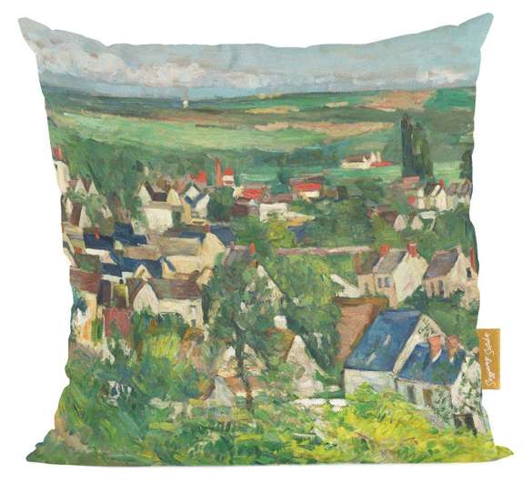 Poduszka Auvers, widok panoramiczny Paul Cezanne