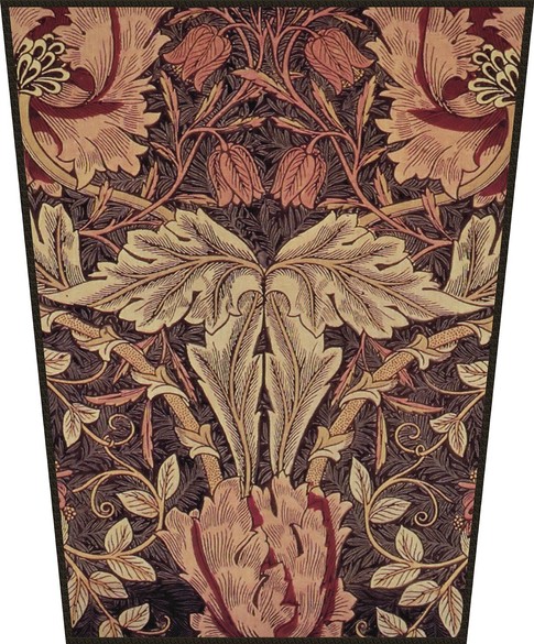 Ekran Tkanina z wiciokrzewem William Morris