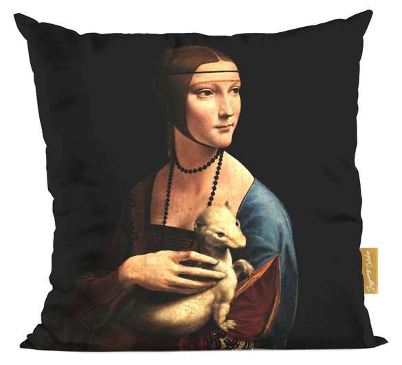 Poduszka Dama z gronostajem Leonardo da Vinci