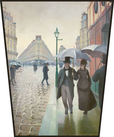 Ekran Paryż. Deszczowy dzień Gustave Caillebotte