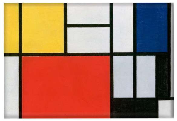 Magnes Kompozycja w czerwieni, żółci, błękicie i czerni Piet Mondrian