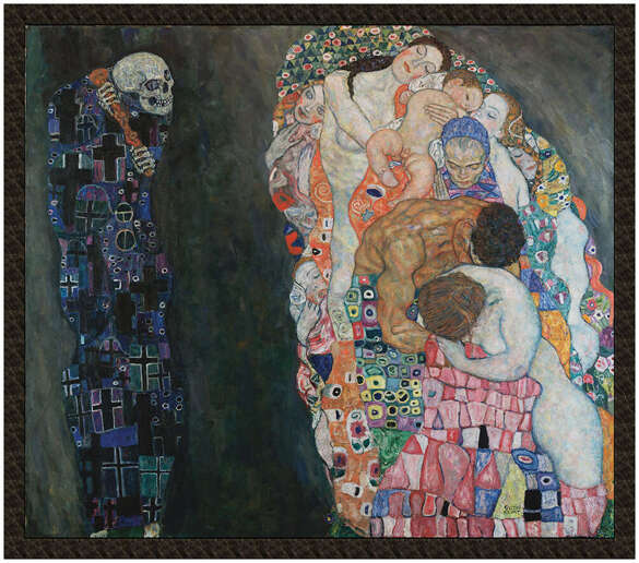Naszywka Śmierć i życie Gustav Klimt