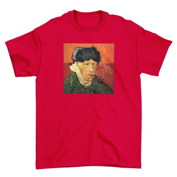 Koszulka z naszywką Autoportret z zabandażowanym uchem Vincent Van Gogh