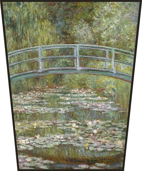 Ekran Most nad stawem z liliami wodnymi Claude Monet