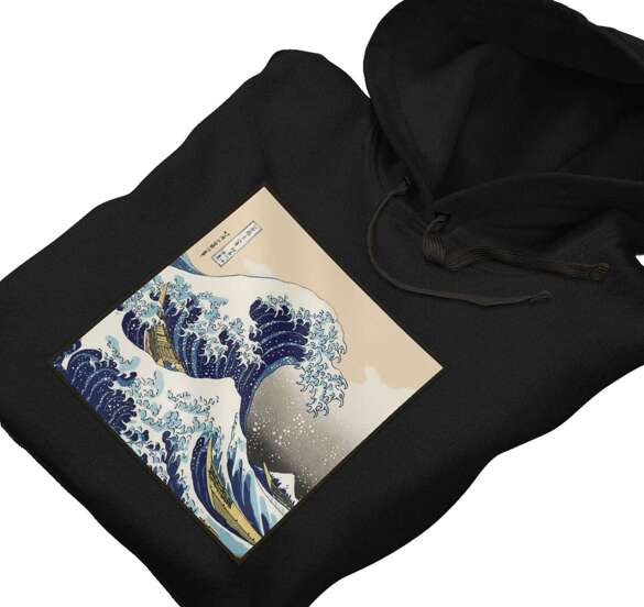 Bluza z naszywką Wielka Fala w Kanagawie Katsushika Hokusai