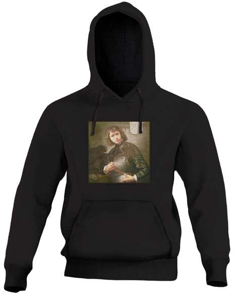 Bluza z naszywką Młody mężczyzna w złotej zbroi Rembrandt