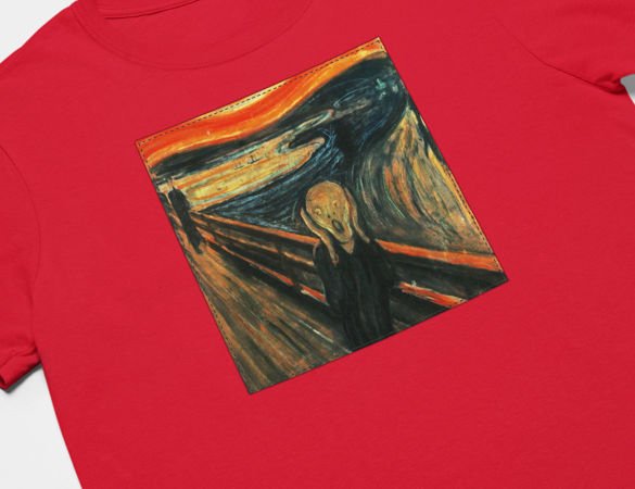 Koszulka z naszywką Krzyk Edvard Munch