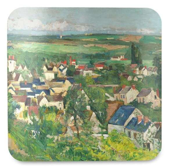 Podkładka pod kubek Auvers, widok panoramiczny Paul Cezanne