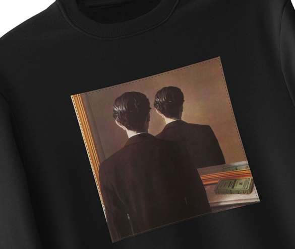 Bluza z naszywką Nie reprodukować René Magritte