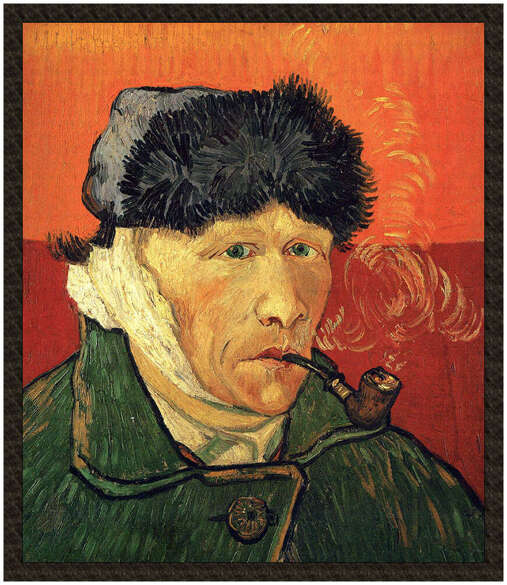 Naszywka Autoportret z zabandażowanym uchem Vincent Van Gogh