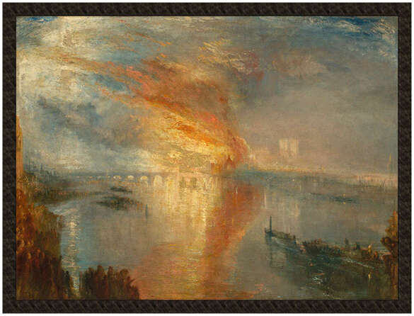 Naszywka Spalenie Parlamentu William Turner